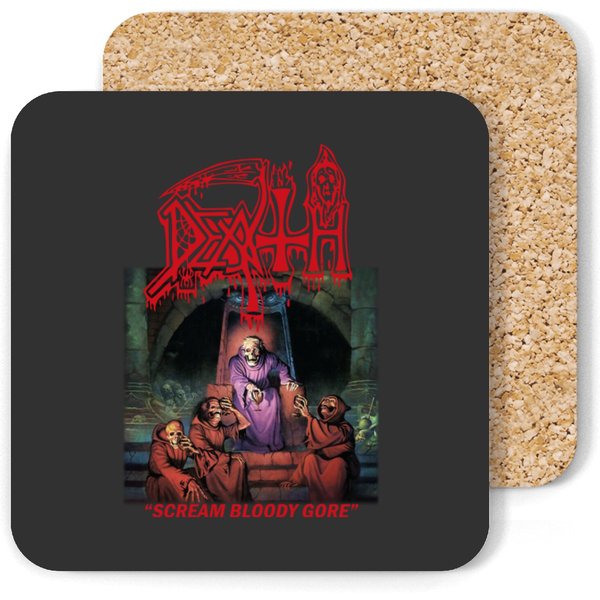 Death Band Coasters, Scream Bloody Gore Album, Death Metal Band Coasters-image