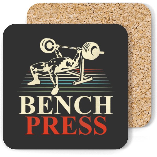 Bench Press Workout Sports Gym Fitness Coasters
