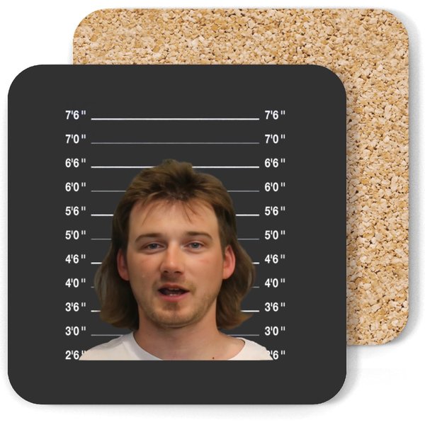 Morgan Mugshot Coasters - Wallen Legend Coasters -Mw Mug Shot-image