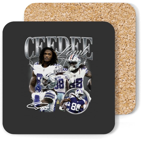 Ceedee Lamb Dallas Football Coasters, Cowboys Coasters Christmas Gift Unisex-image