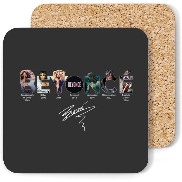 Vintage Beyonce With New Album Coasters-image
