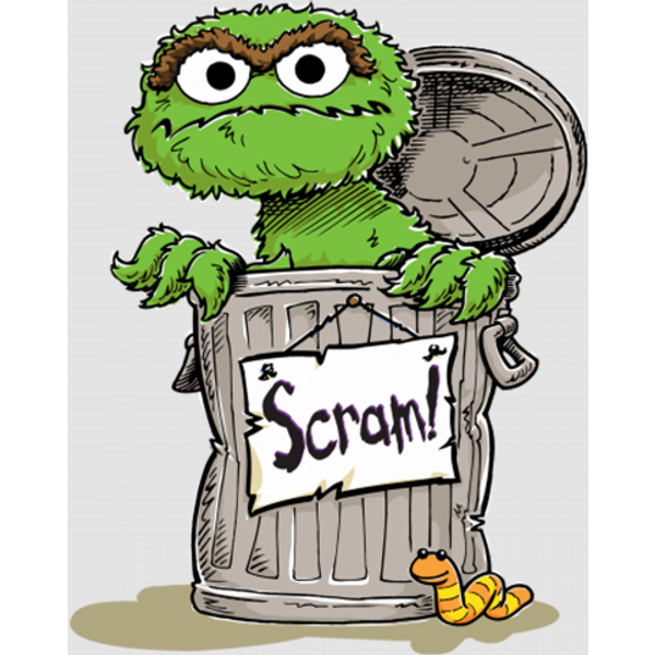 Oscar The Grouch Scram Digital Files-image