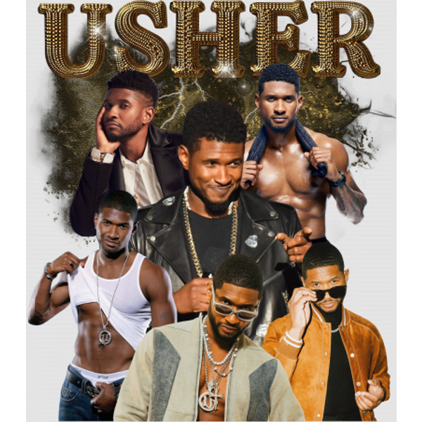 Limited Rapper Usher Digital Files, Vintage Usher 90S Digital Files-image