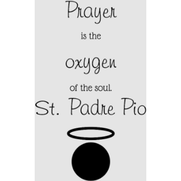 St. Padre Pio Quote Wo Digital Files-image