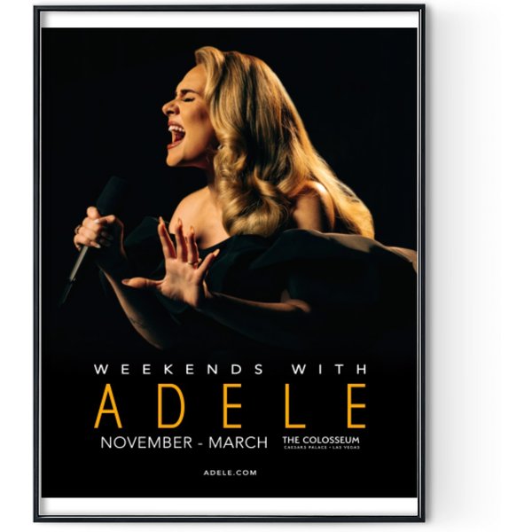 Adele Las Vegas Tour 2022-2023 Poster Digital Posters Print-image