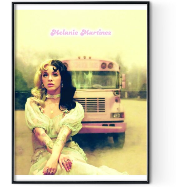 Melanie Martinez Pink School Bus Crybaby Detention K-12 Album Music Songs Poster Digital Posters Print-image