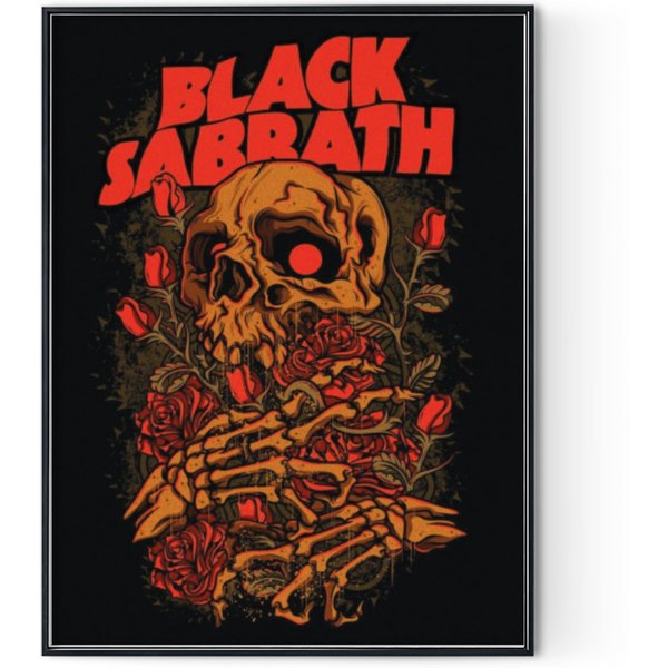 Black Sabbath Poster | Vintage Music Poster Digital Posters Print-image