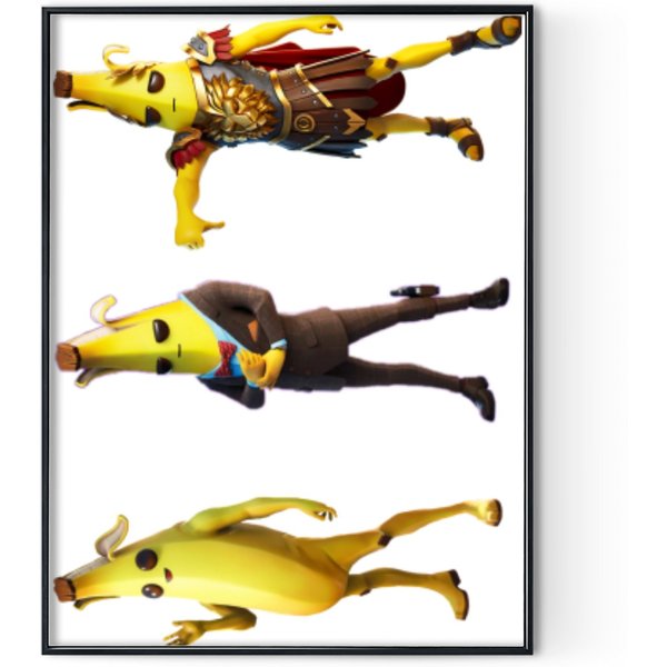 Banana Peely Gaming Characters Premium Matte Vertical Poster Digital Posters Print-image