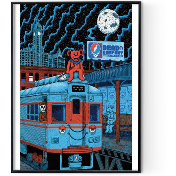 Dead And Company Tour Chicago Il Poster Digital Posters Print-image