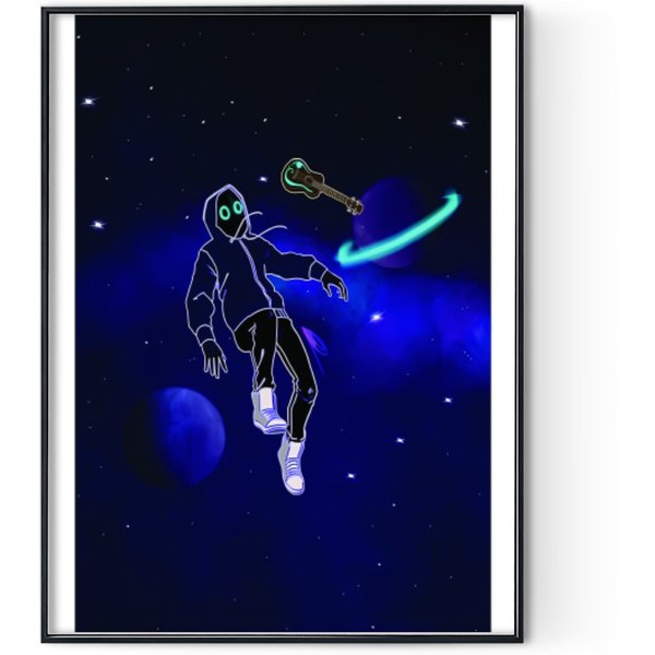 Boywithuke Space Art Premium Matte Vertical Poster Digital Posters Print-image