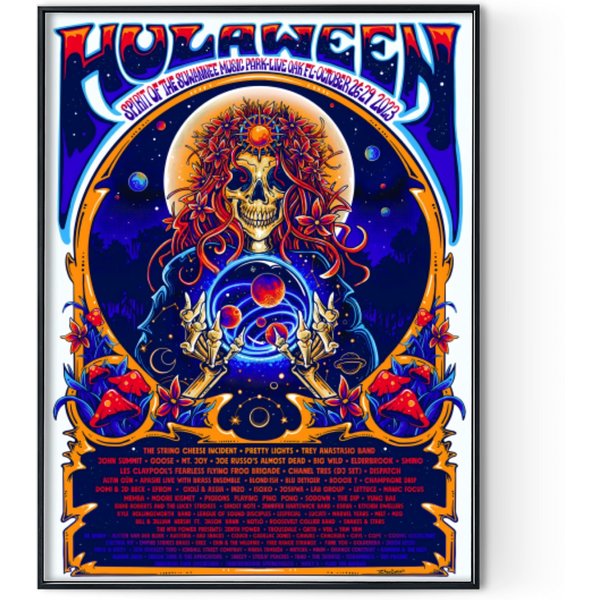 Suwannee Hulaween 2023 Suwannee Music Park Live Oak, Fl Poster Digital Posters Print-image