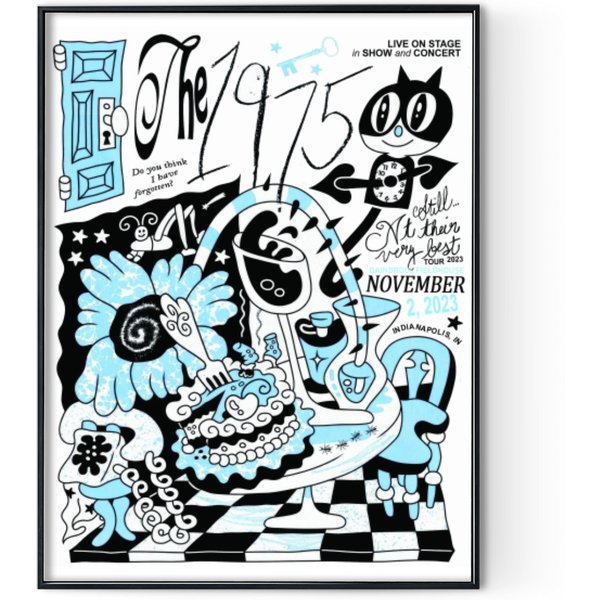 The 1975 Indianapolis, In November 2, 2023 Poster Digital Posters Print-image