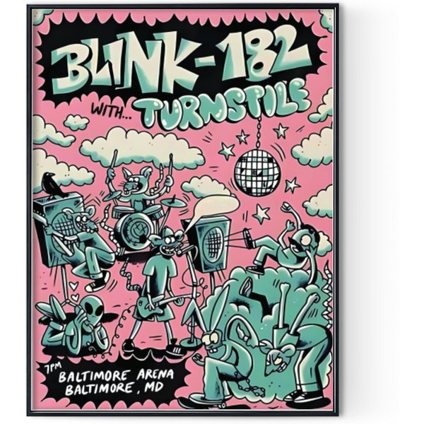 Blink182 Baltimore Md Poster Digital Posters Print-image
