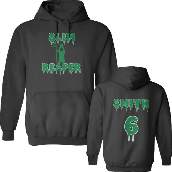 Slim Reaper Devonta Smith, Eagles Double Sided Hoodies-image