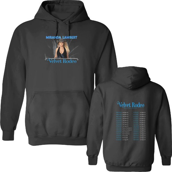Miranda Lambert Velvet Rodeo 2023 Tour Double Sided Hoodies-image