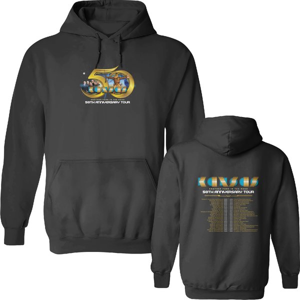 Kansas Band 50Th Anniversary Tour 2023 Another Fork In The Road Double Sided Hoodies-image