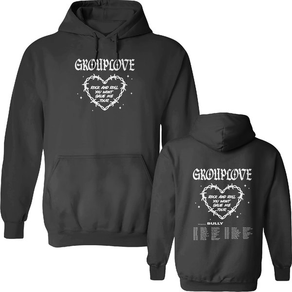 Grouplove And Bully 2024 Rock And Roll You Wont Save Double Sided Hoodies-image