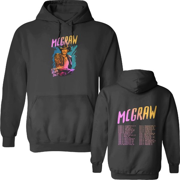 Tim Mcgraw 2024 Tour Standing Room Only Double Sided Hoodies-image
