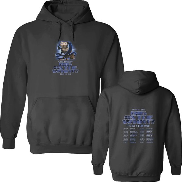 Drake Ft J. Cole Double Sided Hoodies Big Is The What? Double Sided Hoodies It's All A Blur Drake Tour 2024-image