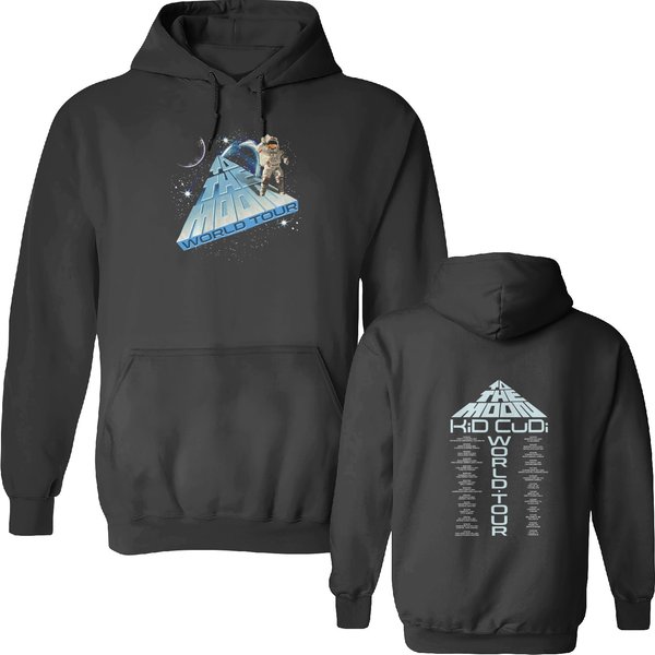 Kid Cudi To The Moon World Tour 2022 Double Sided Hoodies, Kid Cudi Double Sided Hoodies-image