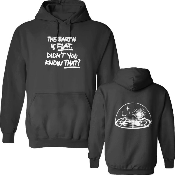 Suga Double Sided Hoodies, The Earth Is Flat Didn't You Know That Double Sided Hoodies-image