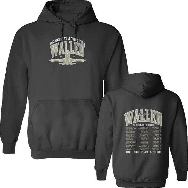 Wallen Western - One Thing At A Time Tour Double Sided Hoodies, One Thing At A Time Merch Double Sided Hoodies-image