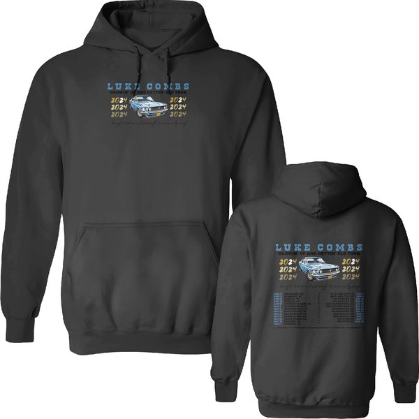 Combs Luke 2024 Tour Up And Old Double Sided Hoodies-image