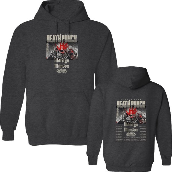 Five Finger Death Punch 2024 Tour Double Sided Double Sided Hoodies-image