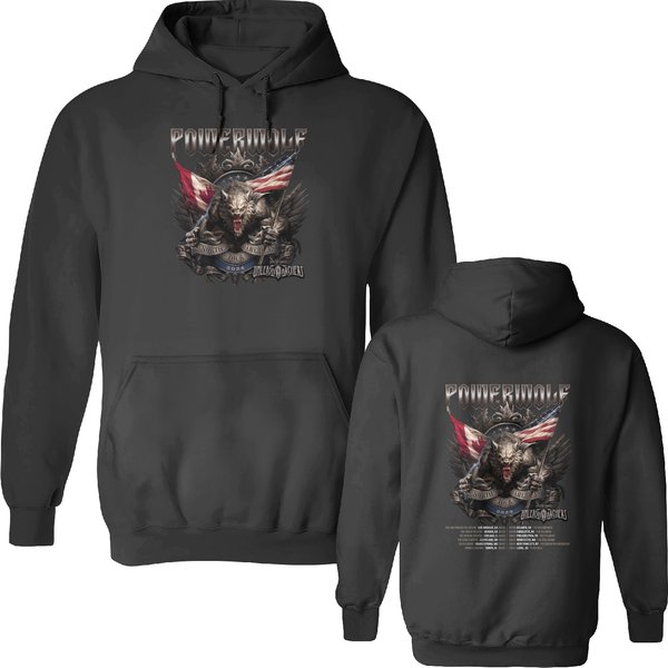 Powerwolf North America Tour 2024 Double Sided Hoodies-image