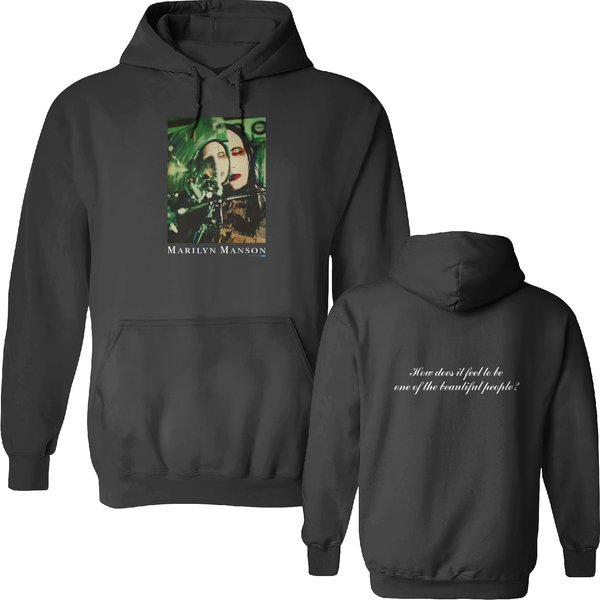 Marilyn Manson 1997 Double Sided Hoodies How Does It Feel To Be One Of The Beautiful Gift-image