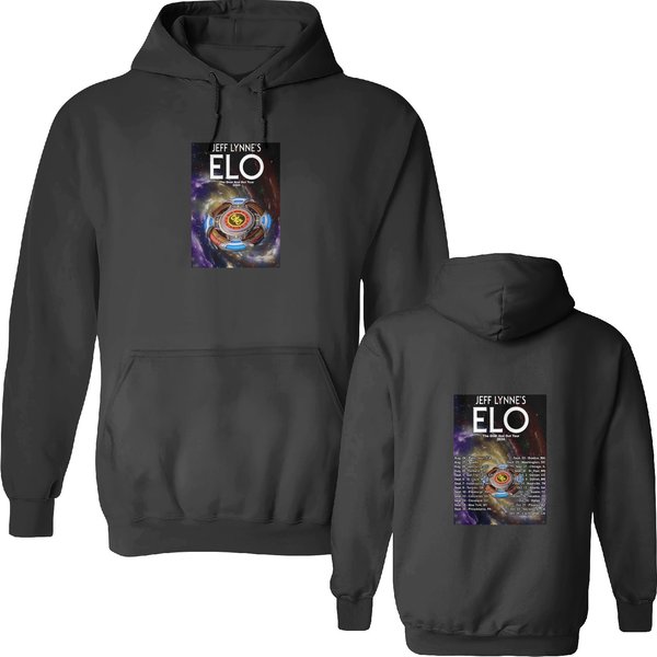 Elo The Over And Out Tour Double Sided Hoodies, Jeff Lynne's Elo The Over And Out Tour 2024 Double Sided Hoodies-image