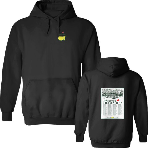 2024 Masters Tournament Augusta 90 Years Double Sided Hoodies, Golf Tournament Double Sided Hoodies-image