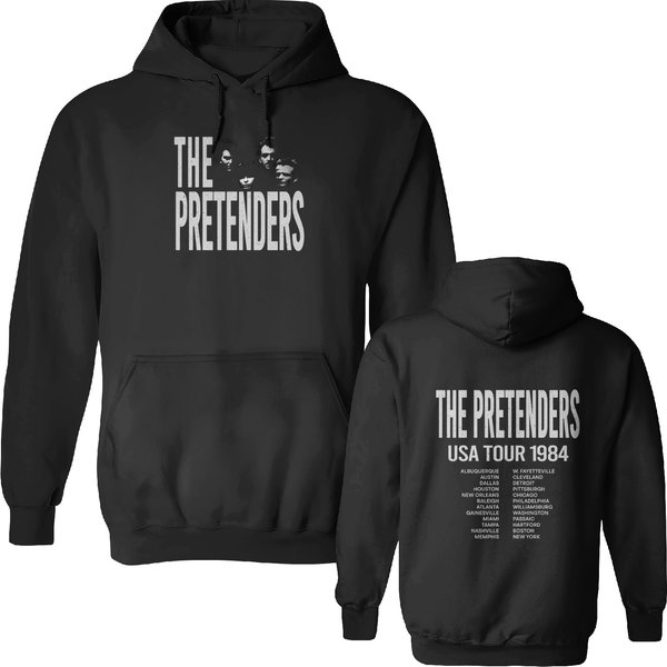 Vintage 1984 The Pretenders Usa Tour Double Sided Hoodies Gift For Fans-image