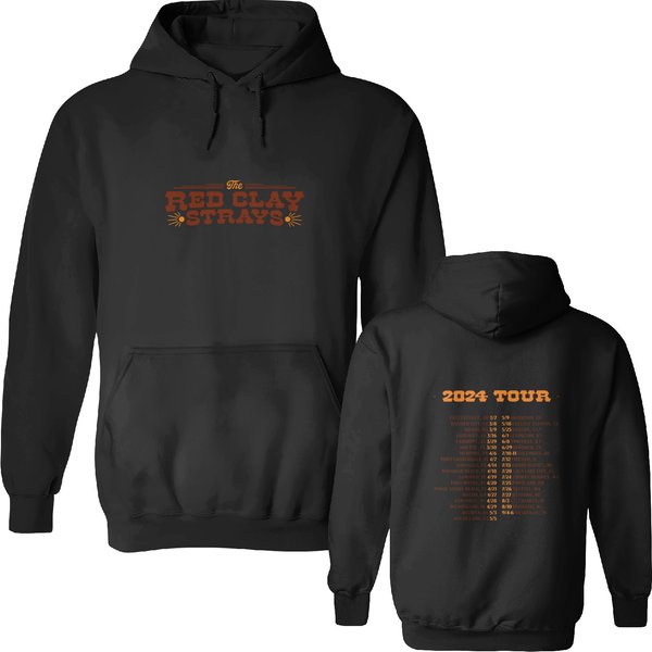 Red Clay Strays Tour 2024 Tour Double Sided Hoodies Men And Women Double Sided Hoodies-image
