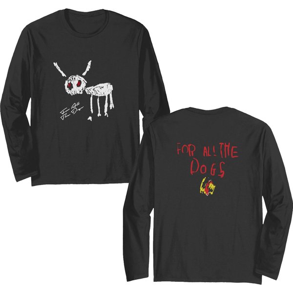 For All The Dogs New Album Drake Double Sided Long Sleeves, Drake Unveils Exclusive Dogthemed Album-image