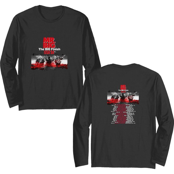 Mr. Big Finish Tour 2024 Unisex Double Sided Long Sleeves