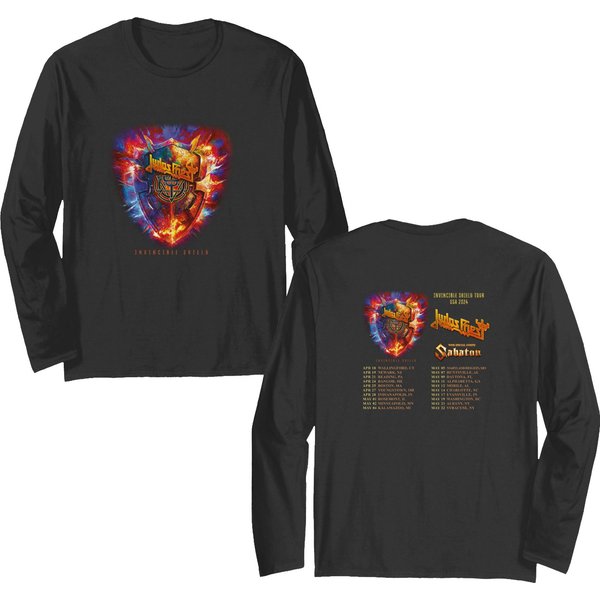 Judas Priest Invincible Shield 2024 Tour Double Sided Long Sleeves-image
