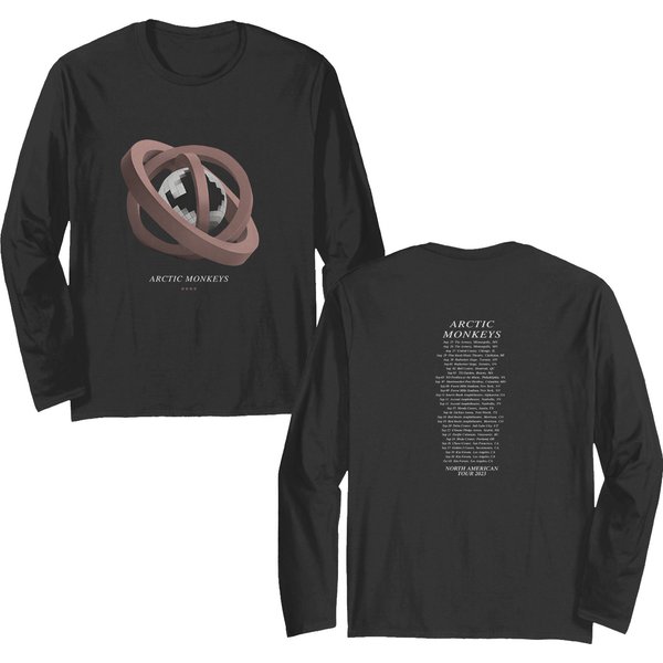 Arctic Monkeys North American Tour 2023 Mirrorball Double Sided Long Sleeves-image