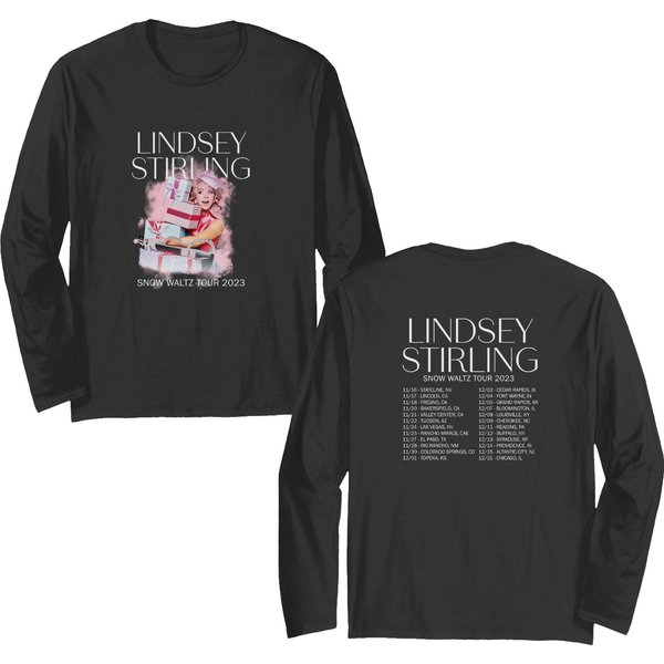 Liindsey Stirling Christmas Snow Waltz 2023 Tour Double Sided Long Sleeves-image