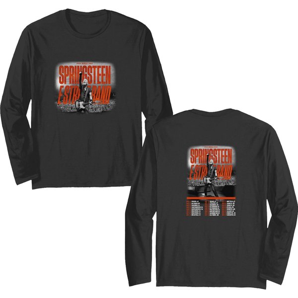 Springsteen Bruce 2024 Tour Double Sided Long Sleeves Street And Band Fans Concert Us Rock-image