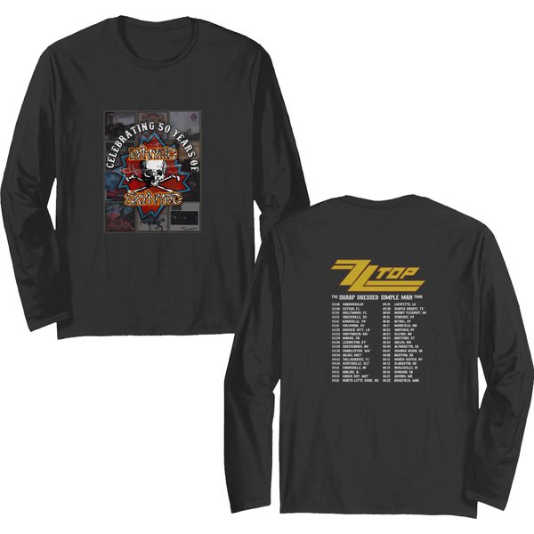 Lynyrd Skynyrd Zz Top Tour 2024 Double Sided Long Sleeves, Zz Double Sided Long Sleeves-image