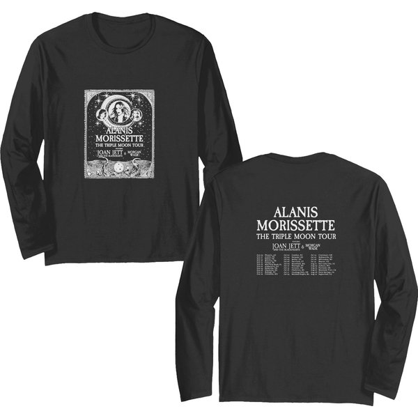 Alanis Morissette 2024 Tour , Alanis Morissette The Triple Moon Tour 2024 Double Sided Long Sleeves-image