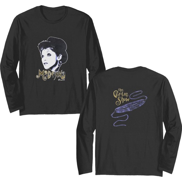 Vintage 90s Madonna Girlie Show 1993 Pop Music Double Sided Long Sleeves