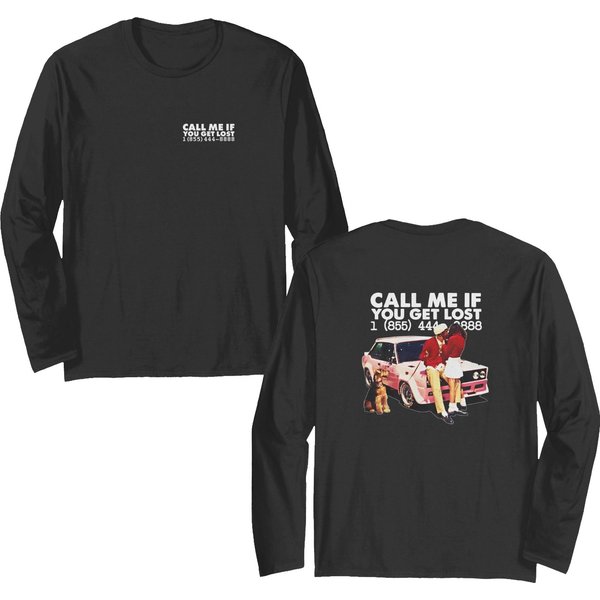 Tyler The Creator Double Sided Long Sleeves, Tyler Creator Merch, Call Me If You Get Lost Vintage Double Sided Long Sleeves-image