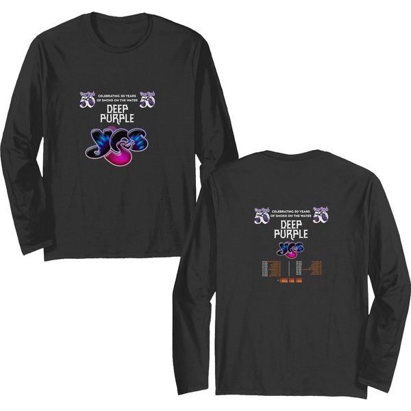 Deep Purple And Yes Band 2024 Tour Double Sided Long Sleeves-image