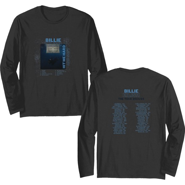 Billie Eilish Hit Me Hard And Soft World Tour 2024 Double Sided Long Sleeves-image