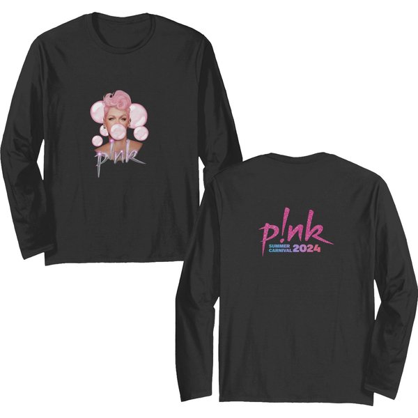 P!Nk Pink Singer Summer Carnival 2024 Tour Double Sided Long Sleeves-image