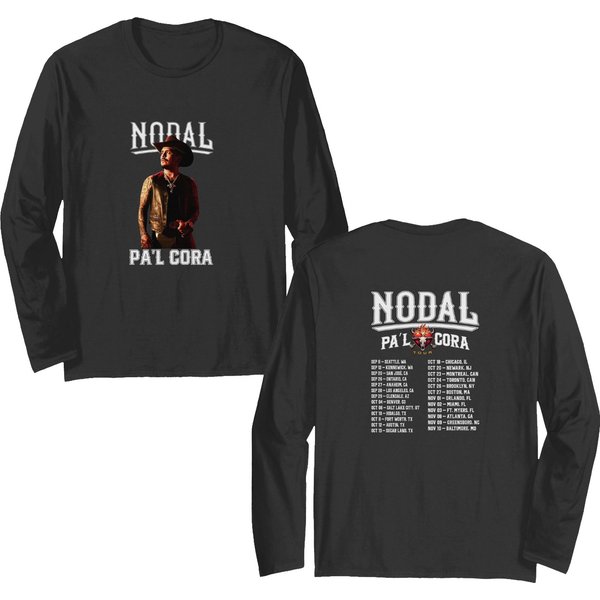 Christian Nodal - Pal Cora Tour 2024 Double Sided Double Sided Long Sleeves