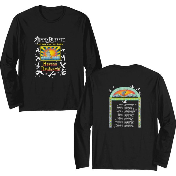 Jimmy Buffett Concert Tour Double Sided Long Sleeves