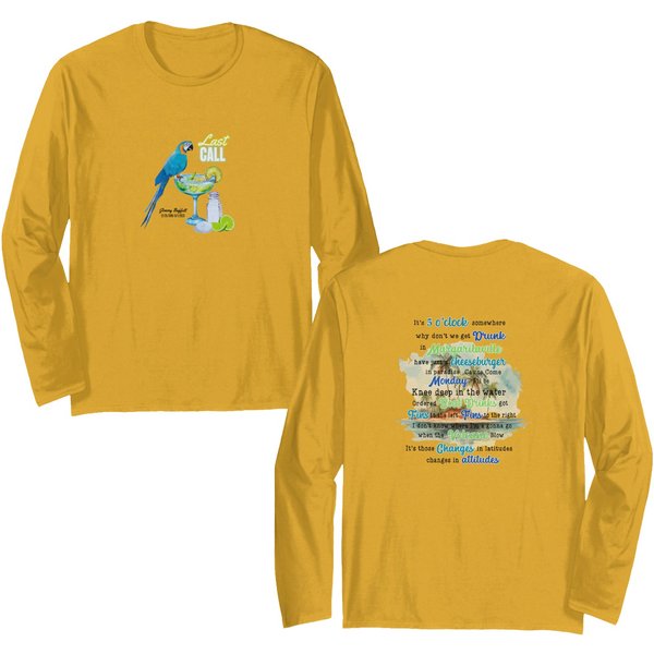 Jimmy Buffett Double Sided Long Sleeves With Lyrics, Parrothead Double Sided-image
